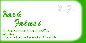 mark falusi business card